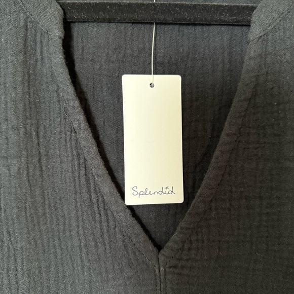 Splendid Black Sleeveless Midi Dress - Picture 3 of 7